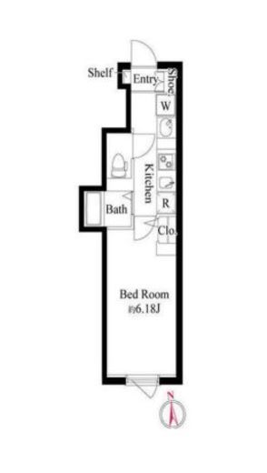 エルファーロ三軒茶屋Ⅱ 404 間取り図