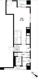 ソレイユ人形町 302 間取り図