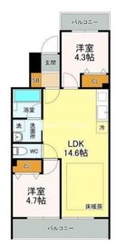 エリクサーメゾン日暮里根岸 401 間取り図