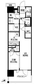 リビオシティ南砂町ステーションサイト 8階 間取り図