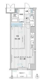 グランシャルール武蔵境 1006 間取り図