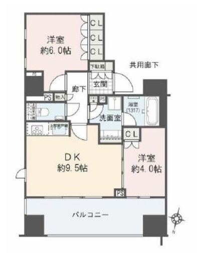 リストレジデンス西日暮里弐番館 15階 間取り図
