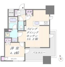 リビオレゾン新橋nex 9階 間取り図