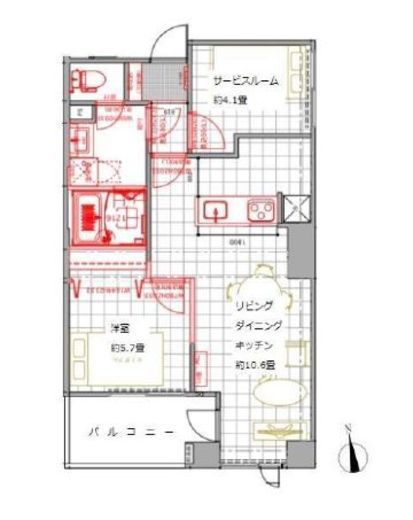 アルテール新御徒町 902 間取り図