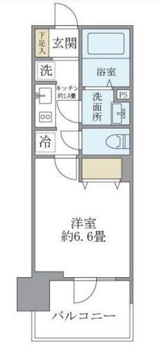 フェルモ横浜桜木町 4階 間取り図