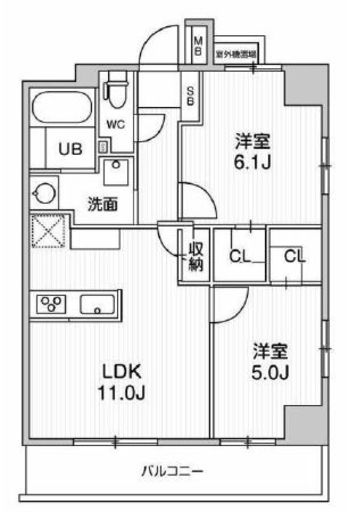 ALTERNA日暮里 (オルタナ日暮里) 901 間取り図
