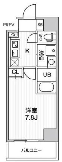 ALTERNA日暮里 (オルタナ日暮里) 502 間取り図
