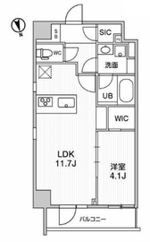 ALTERNA浅草 (オルタナ浅草) 405 間取り図