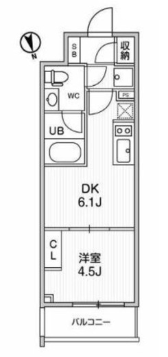 ALTERNA浅草 (オルタナ浅草) 803 間取り図