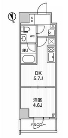 ALTERNA浅草 (オルタナ浅草) 101 間取り図