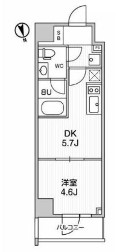 ALTERNA浅草 (オルタナ浅草) 902 間取り図
