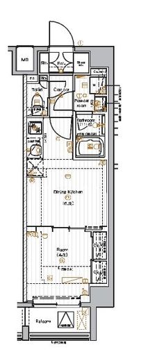 PREMIUM CUBE 池袋本町 (プレミアムキューブ池袋本町) 2階 間取り図