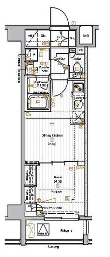 PREMIUM CUBE 池袋本町 (プレミアムキューブ池袋本町) 6階 間取り図