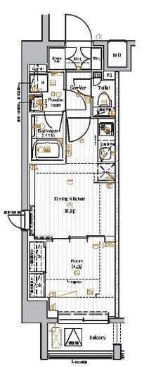 PREMIUM CUBE 池袋本町 (プレミアムキューブ池袋本町) 2階 間取り図