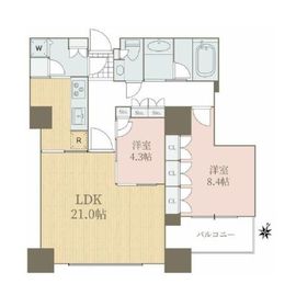 銀座タワー 13階 間取り図