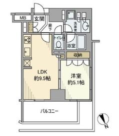 ザ・パークハウスアーバンス三軒茶屋 5階 間取り図