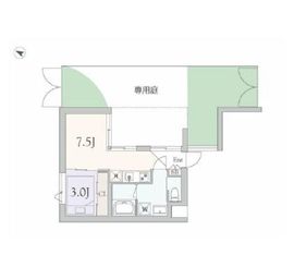 グランデュオ代々木3 (GranDuo YoyogiⅢ) 101 間取り図