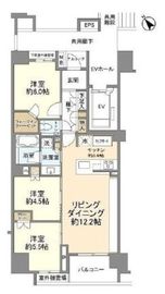 プラウド荻窪五丁目 8階 間取り図