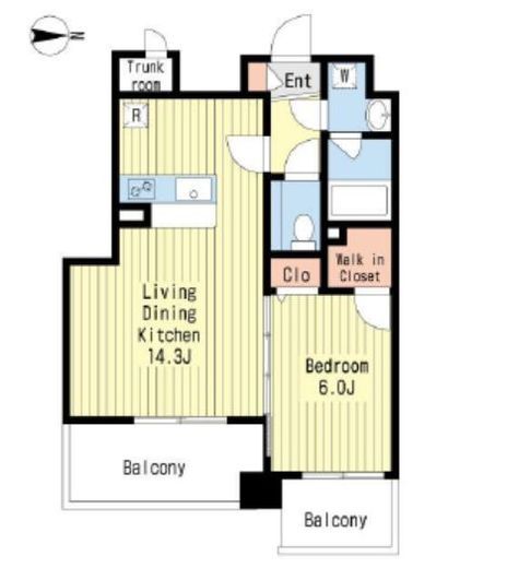 BLESS練馬 3階 間取り図