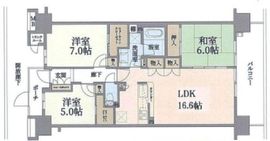 ザ・レジデンス東京イーストレジデンス 14階 間取り図