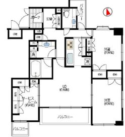 クレアホームズ神楽坂 5階 間取り図