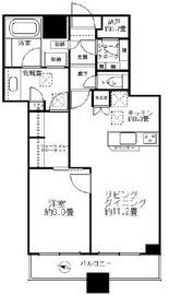 プラウドタワー千代田富士見 16階 間取り図