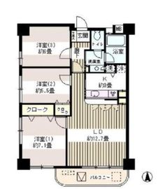 サンハイム 701 間取り図