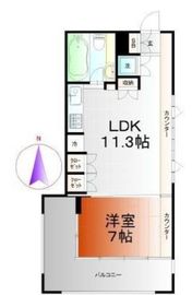 住吉コートクWEST 8階 間取り図
