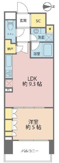 シティハウス千代田外神田 5階 間取り図