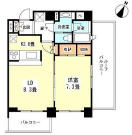 コスモリード目黒学芸大学イースト 504 間取り図