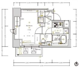ガリシア中野弥生町 7階 間取り図