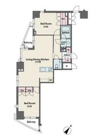 MFPR代々木タワー 1501 間取り図