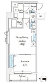 ラ・カーサ広尾 206 間取り図