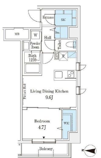 ラ・カーサ広尾 301 間取り図
