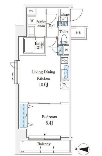 ラ・カーサ広尾 406 間取り図
