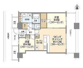 パークタワー横浜ステーションプレミア 11階 間取り図