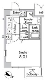 プライムアーバン南烏山 204 間取り図