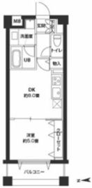 カスタリア自由が丘 106 間取り図