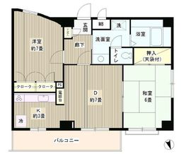 フラテ西荻窪 104 間取り図