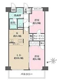 グランデュール石神井 402 間取り図