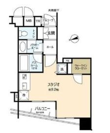 クオリア門前仲町 10階 間取り図