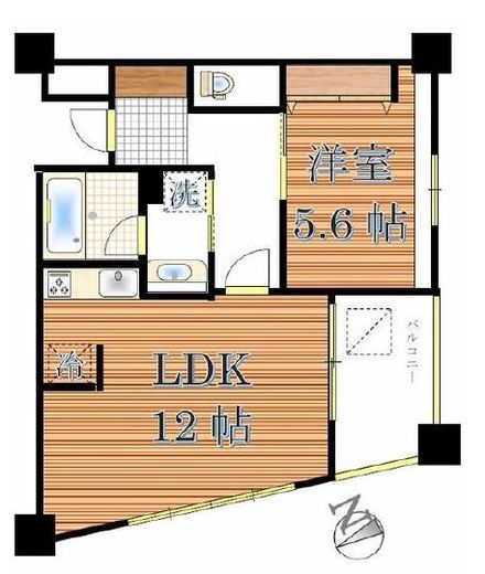 ダイナシティ雷門 6階 間取り図