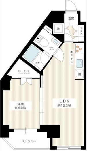 スパシエグランス早稲田 8階 間取り図