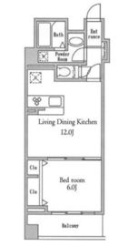 KDXレジデンス阿佐ヶ谷 407 間取り図