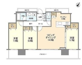 リガーレ日本橋人形町 13階 間取り図