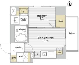 インプルーブ西日暮里 501 間取り図