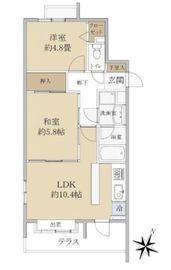 アクシルコート千早町 1階 間取り図