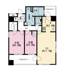 パークホームズ錦糸町ホワイトスクエア 8階 間取り図