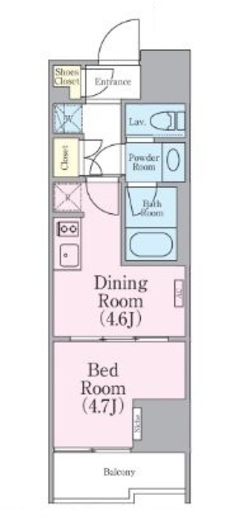 クレストコート蔵前レジデンス 502 間取り図