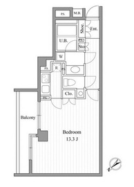 エルスタンザ赤坂 308 間取り図